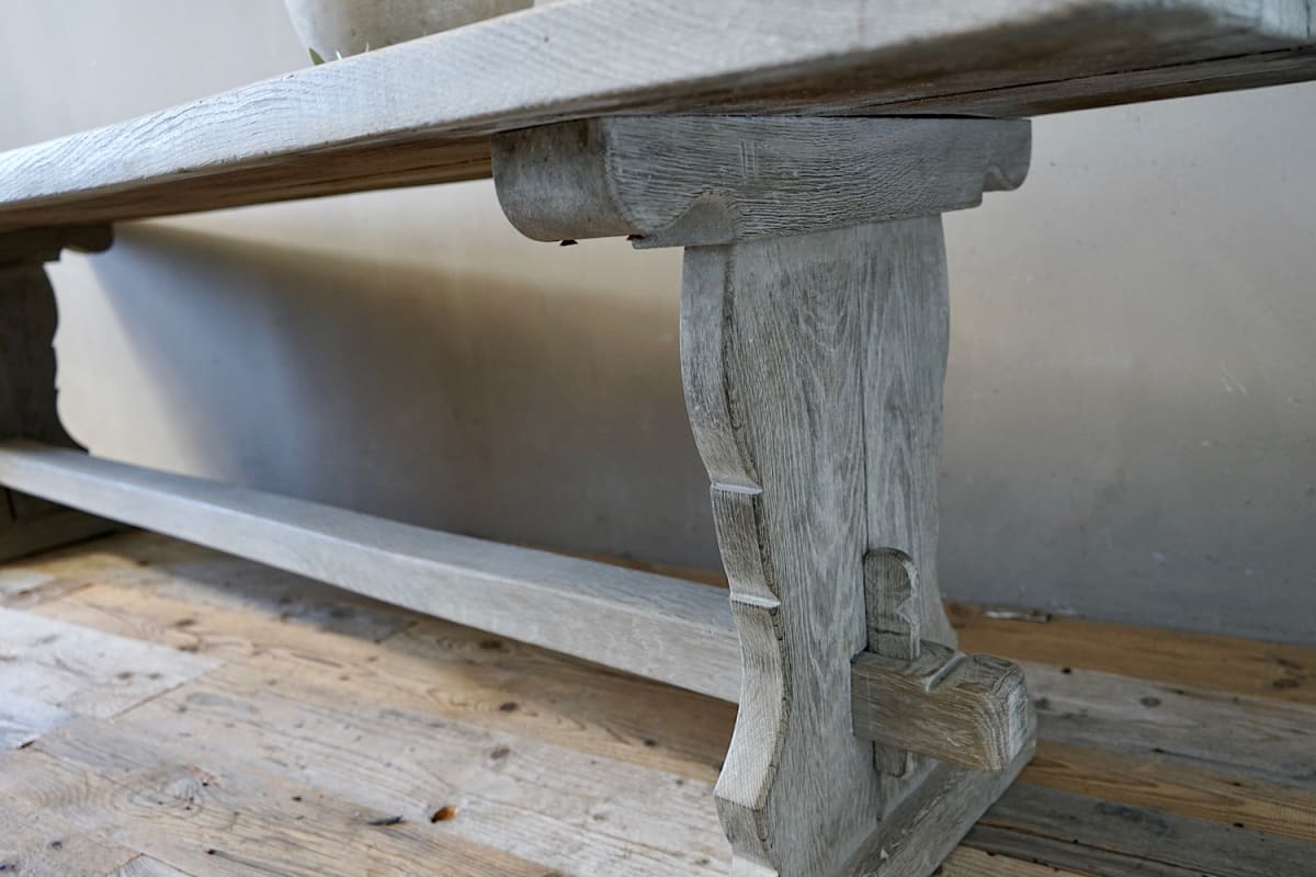 Bleached Oak Refectory Table