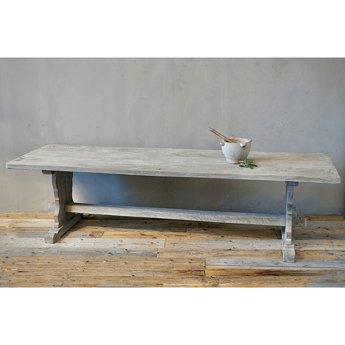 Bleached Oak Refectory Table