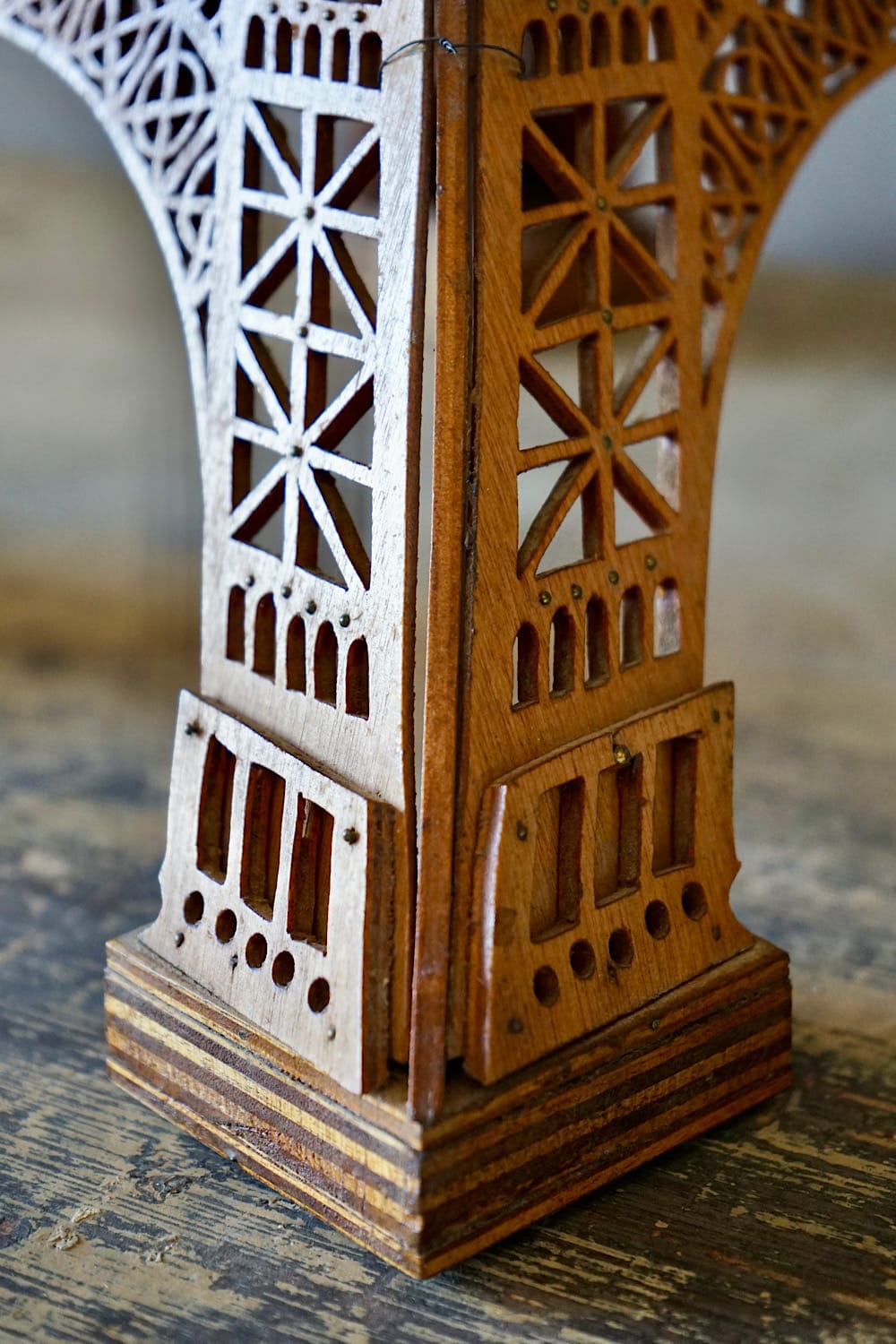 Wooden Eiffel Tower Model