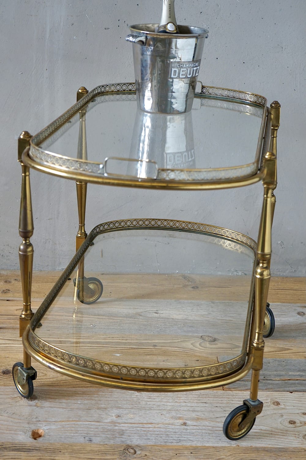 Vintage French Cocktail Trolley