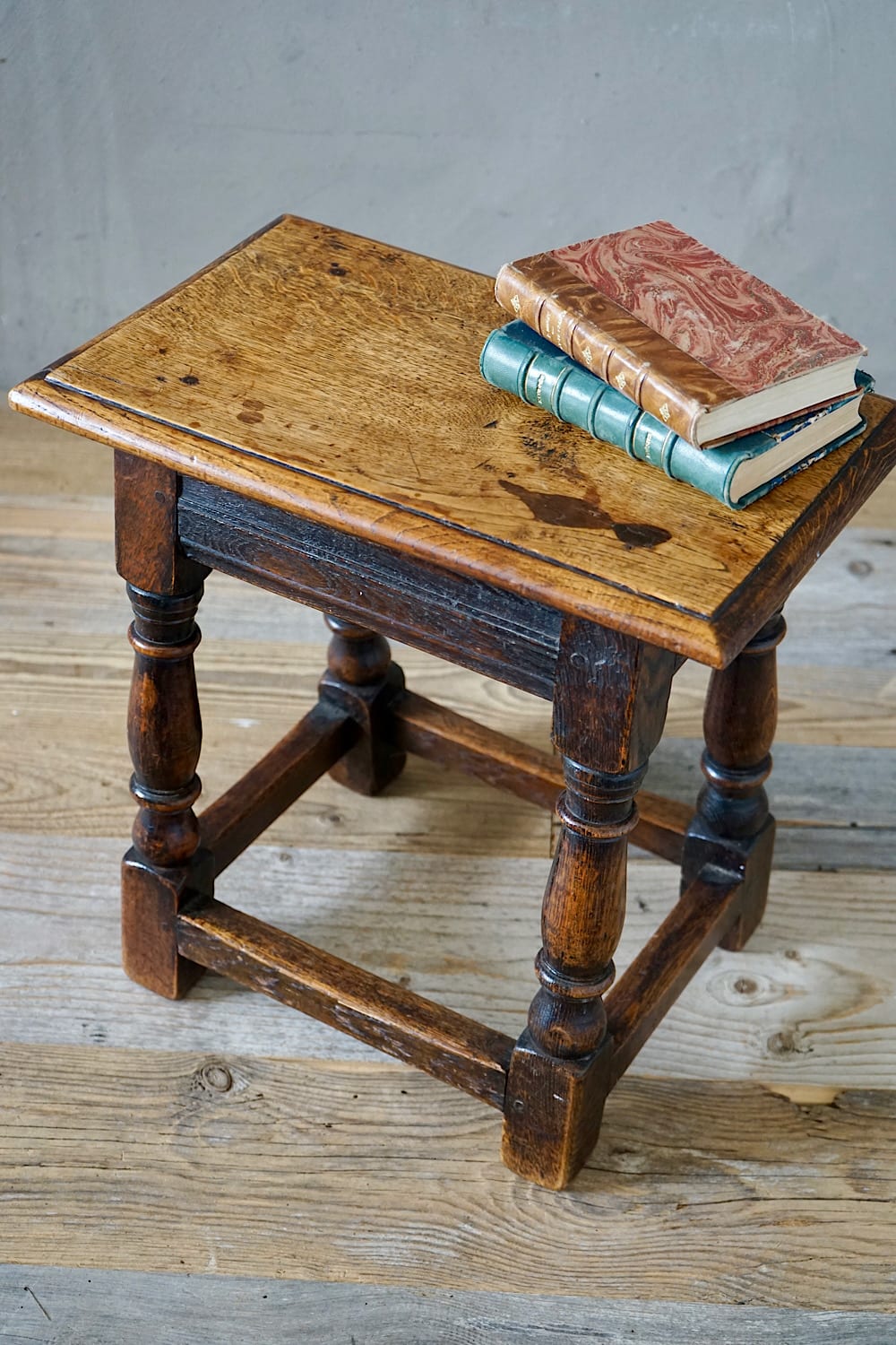 Small Oak Stool or Side Table