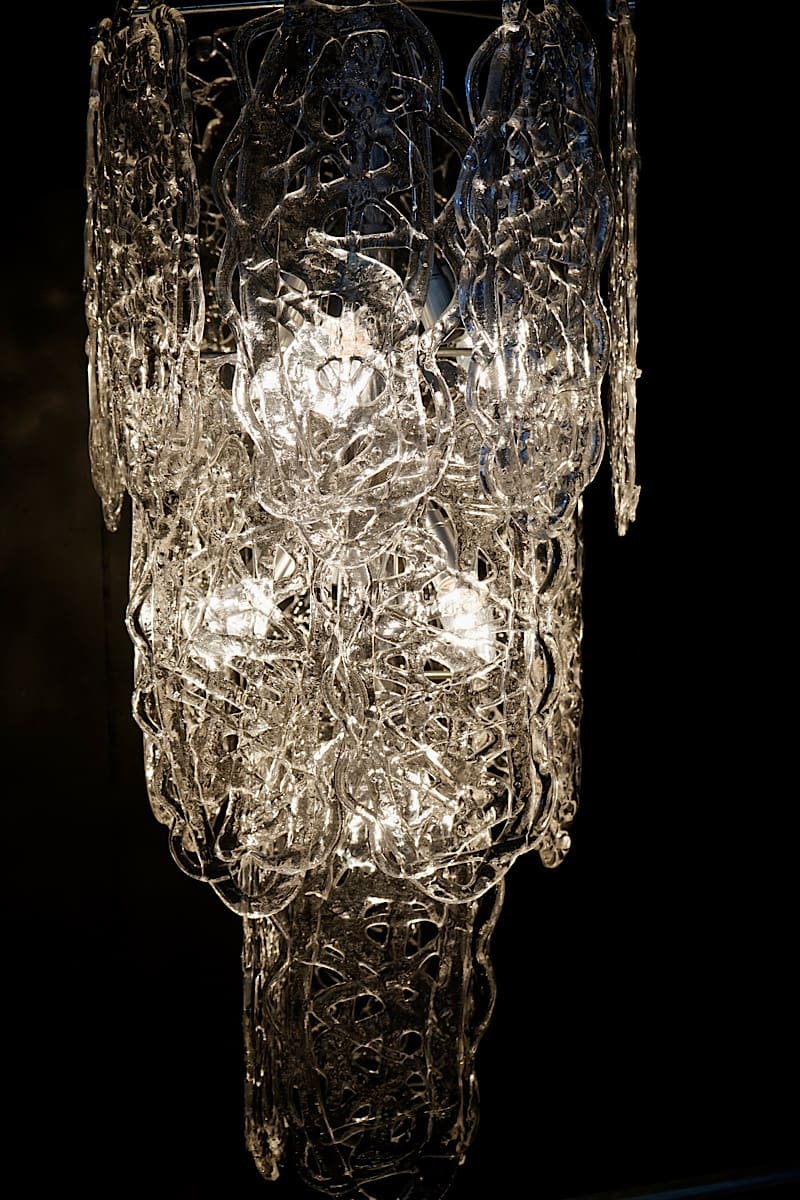 Mid-Century Murano Cascade Chandelier
