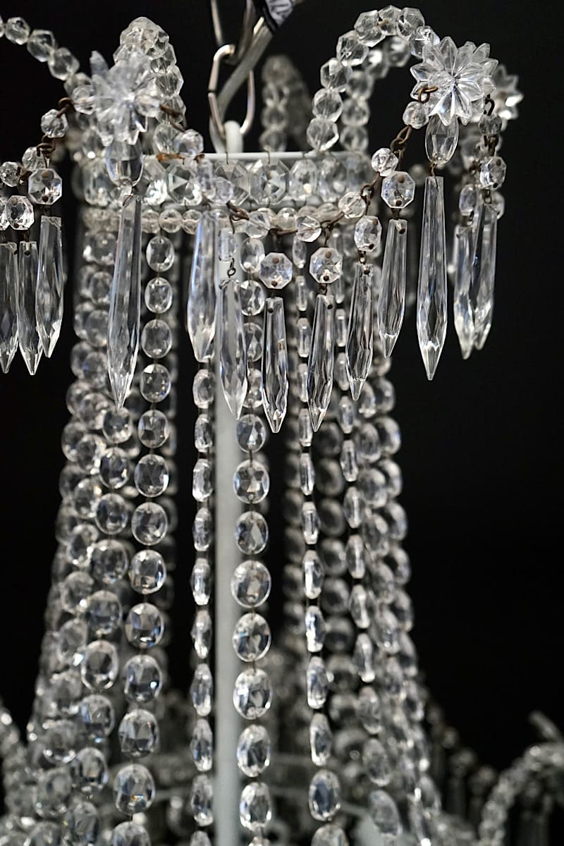 Neoclassical Cascade Chandelier