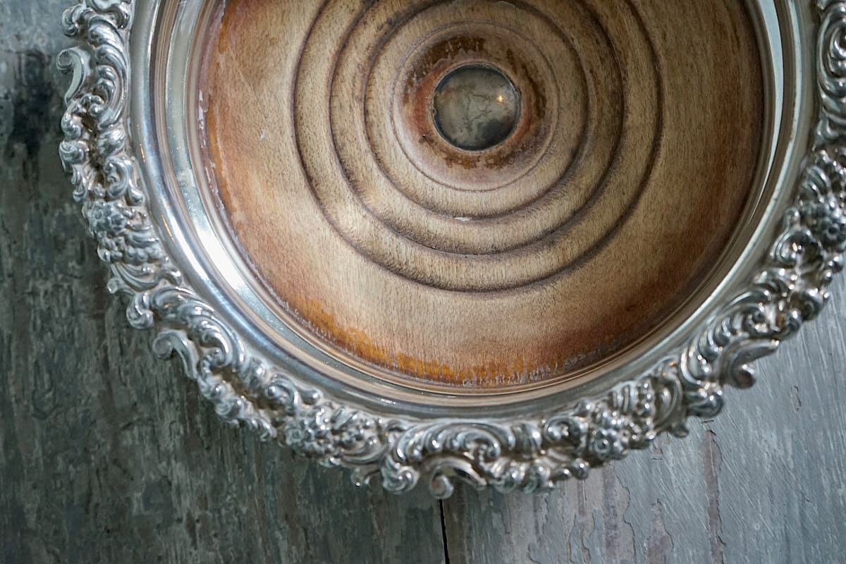 Silvered Wine Coaster