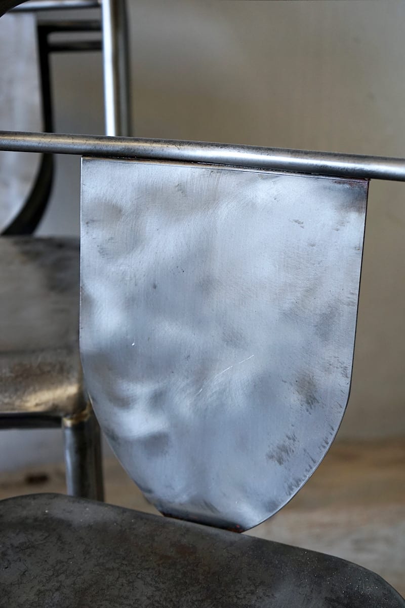 French Industrial Steel Chairs