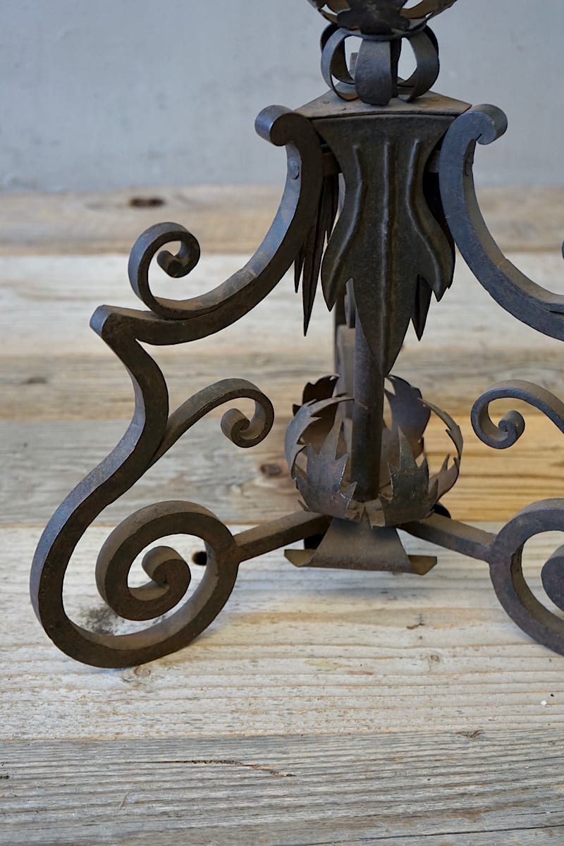 Large Italian Wrought-Iron Candlestick
