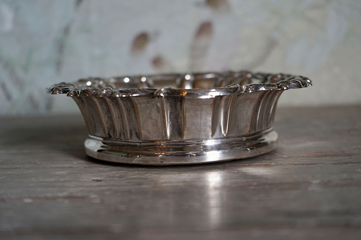 Silvered Wine Coaster