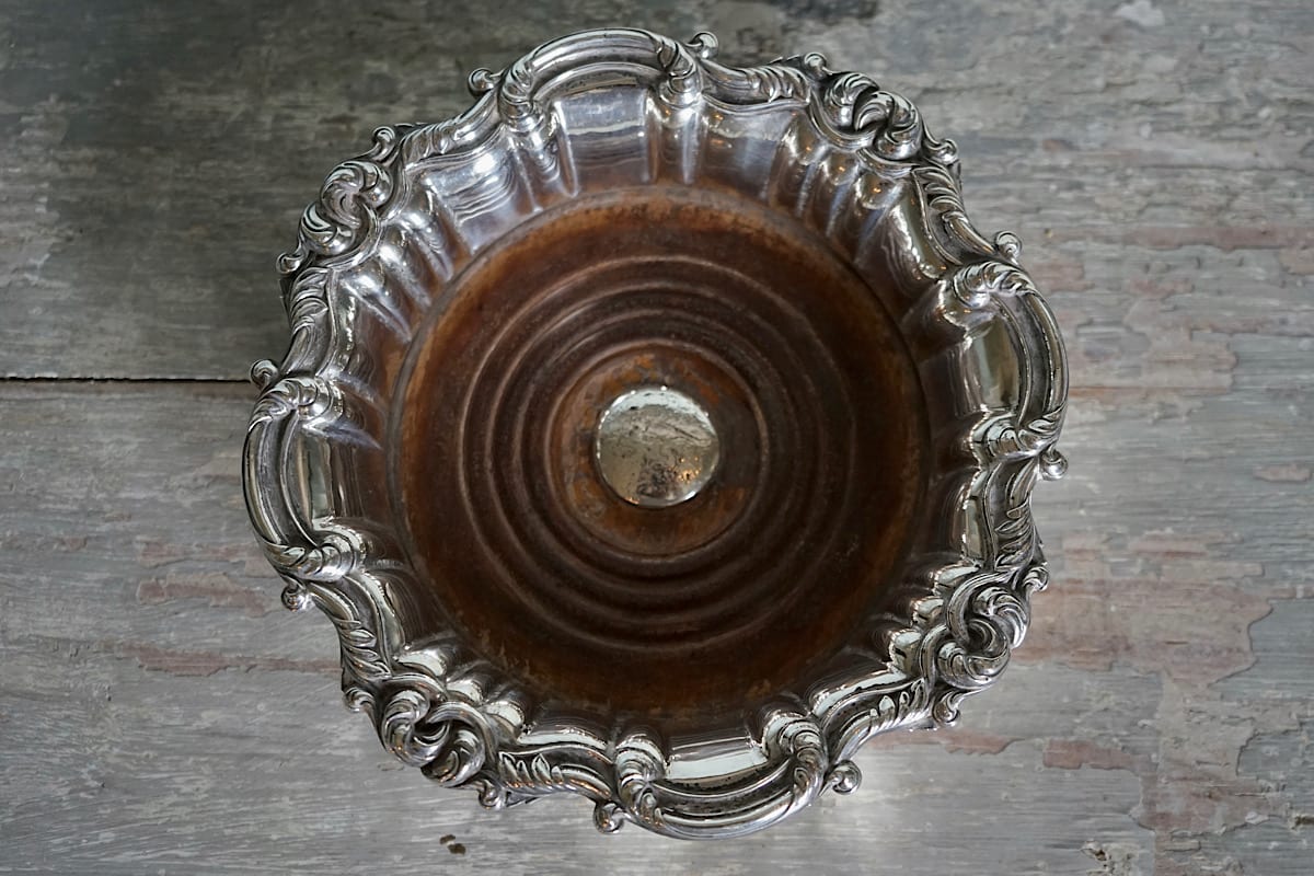 Silvered Wine Coaster