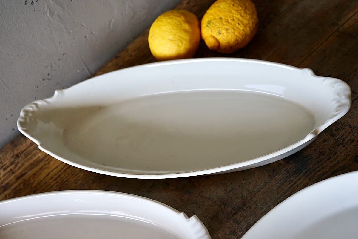 White Ceramic Roasting Dishes