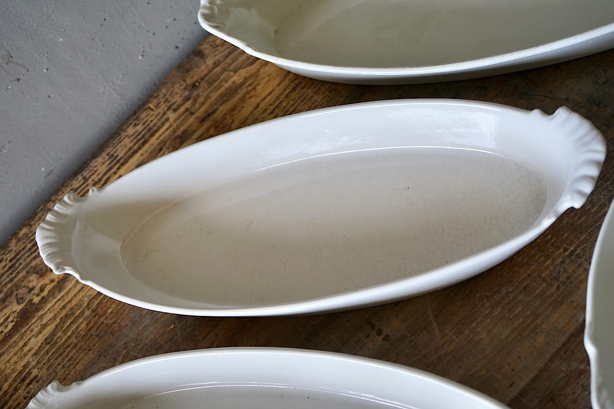 White Ceramic Roasting Dishes