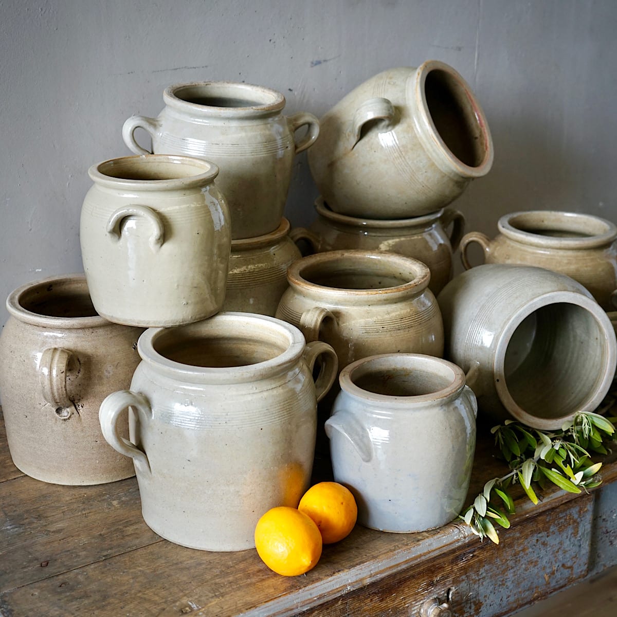 Stoneware Confit Pots