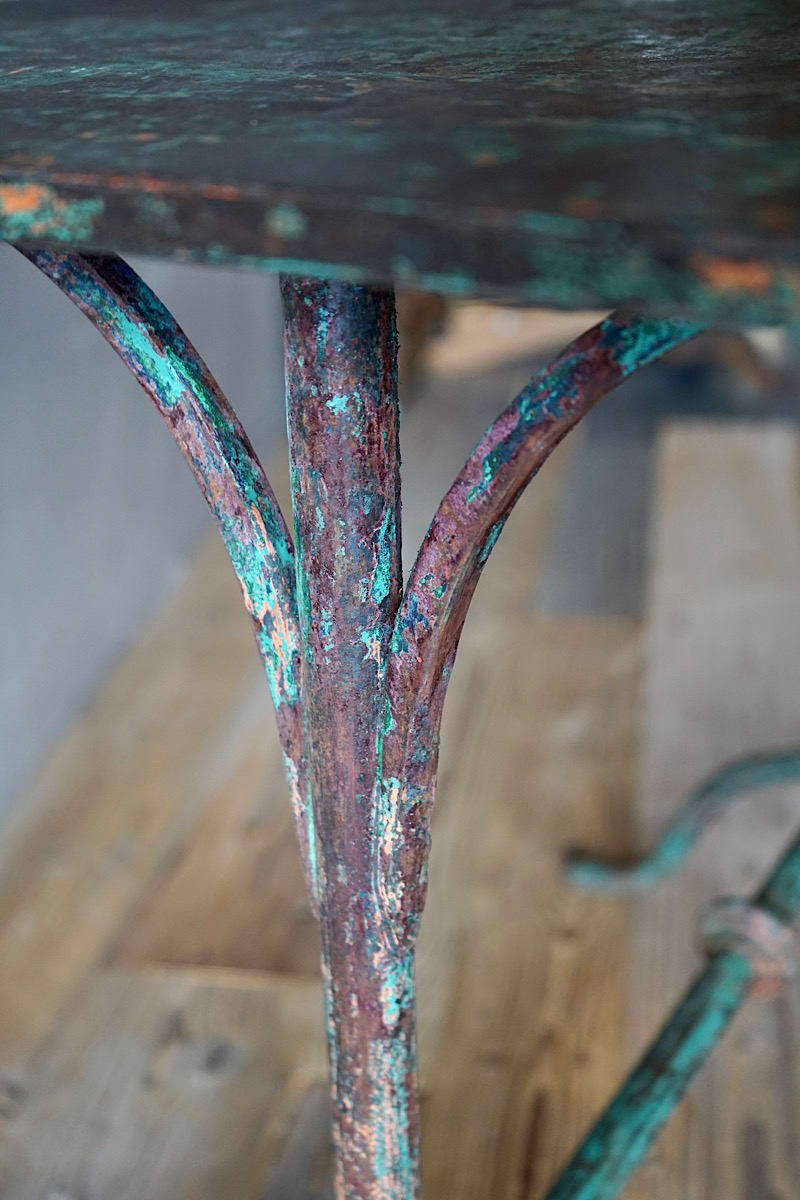 Italian Painted Metal Table