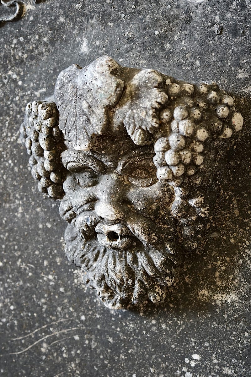 Stone Bacchus Plaque