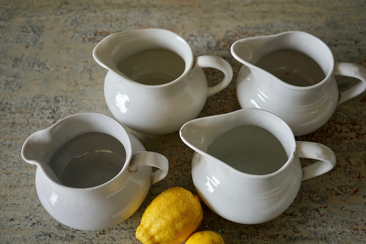 White Ceramic Pitchers