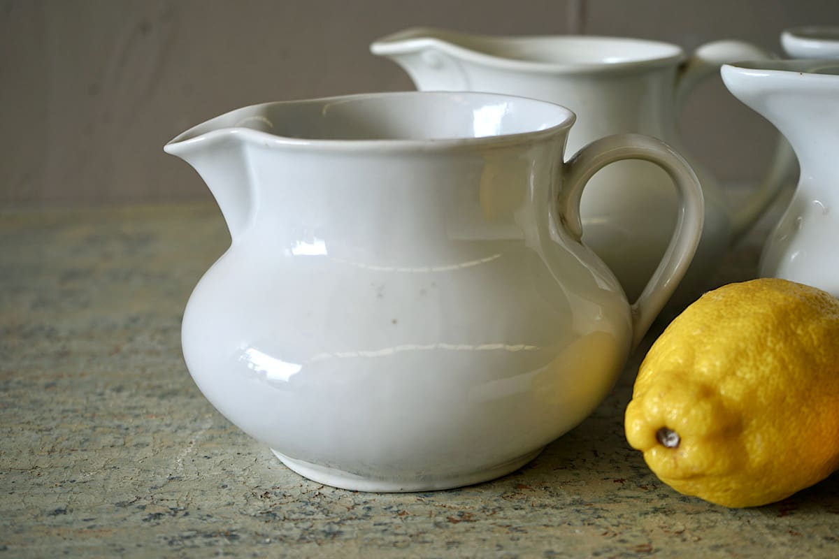 White Ceramic Pitchers