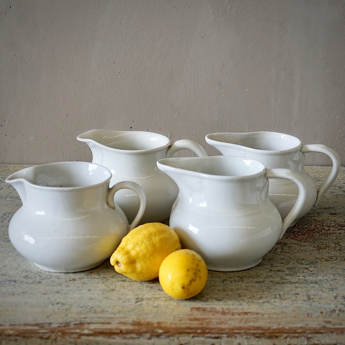 White Ceramic Pitchers