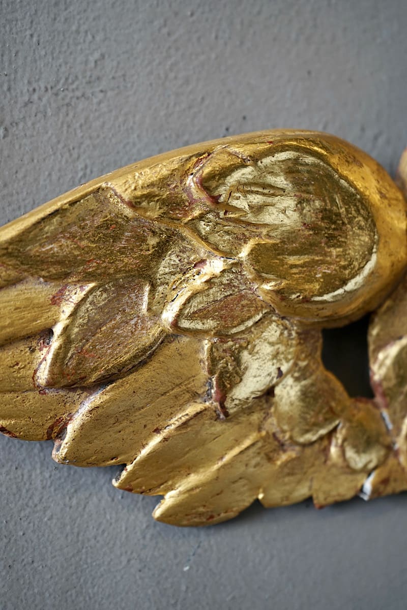 Gilded Winged Angel’s Head