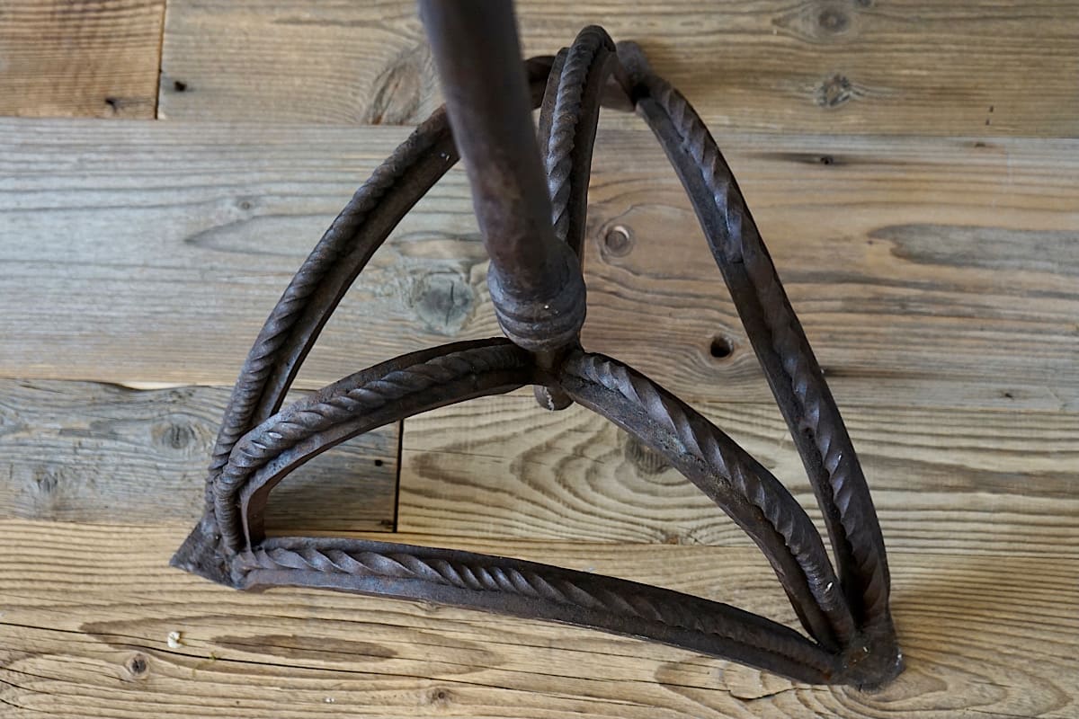 Large French Wrought-Iron Candlestick