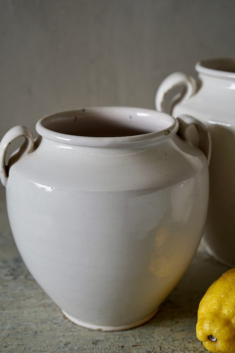White French Confit Pots