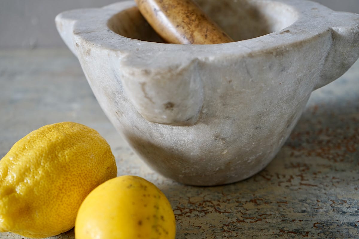 Marble Mortar & Pestle