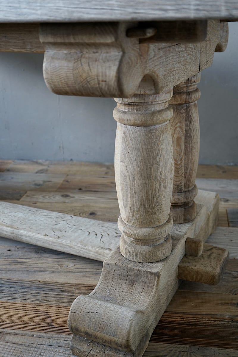 Bleached Oak Refectory Table