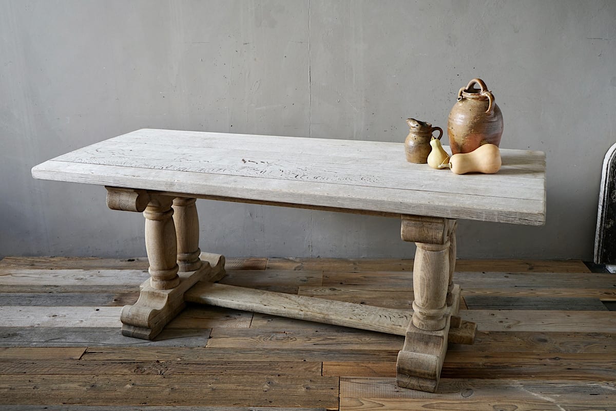 Bleached Oak Refectory Table