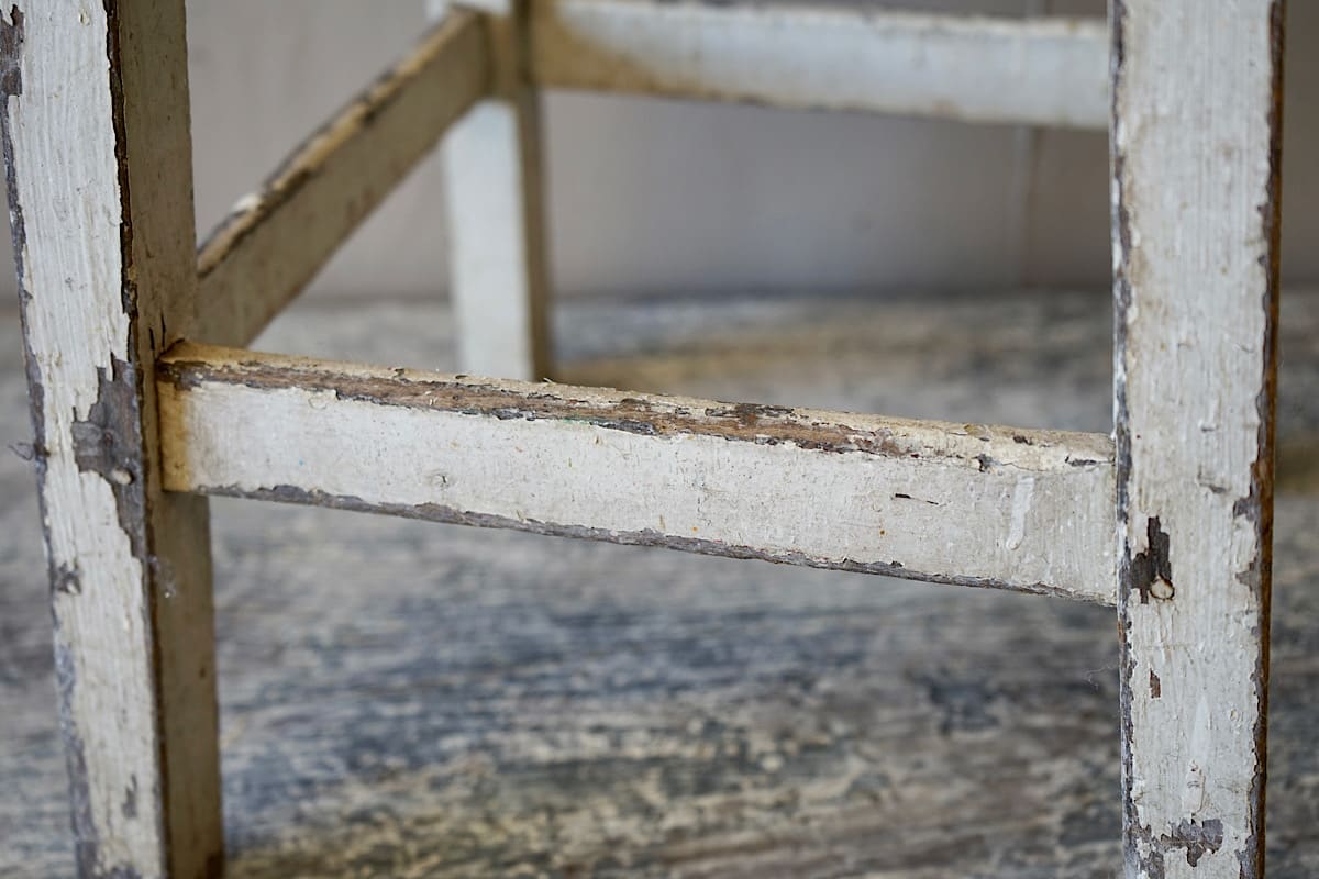 French Rustic Painted Stool