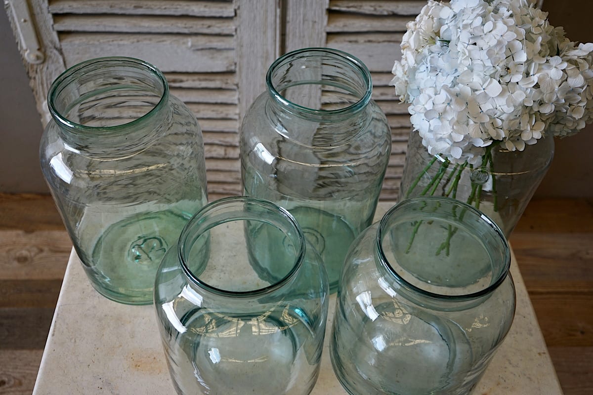 Large Vintage Glass Jars