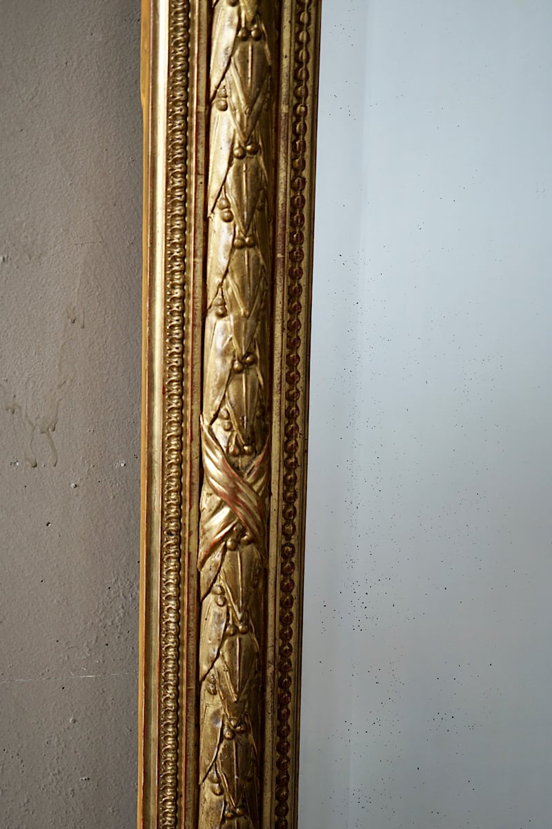 Louis XVI Gilded Mirror