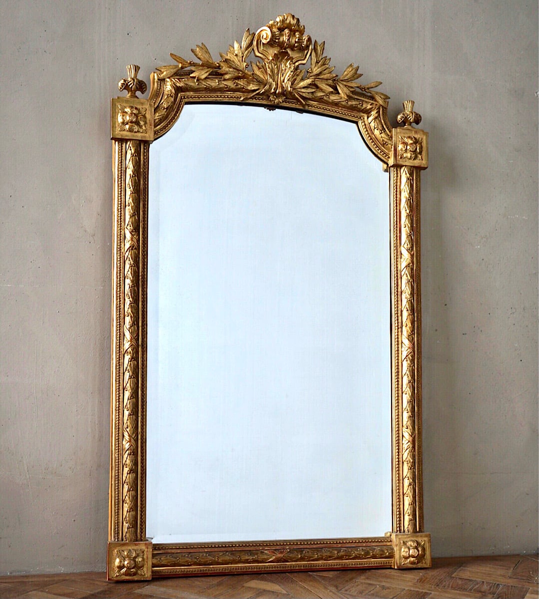 Louis XVI Gilded Mirror