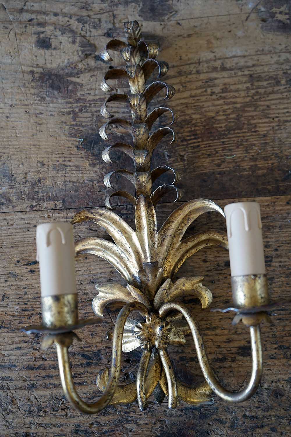 Gilded Wall Sconces