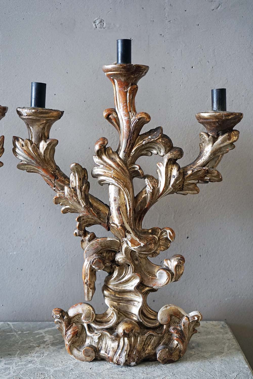 Italian Rococo Candlesticks