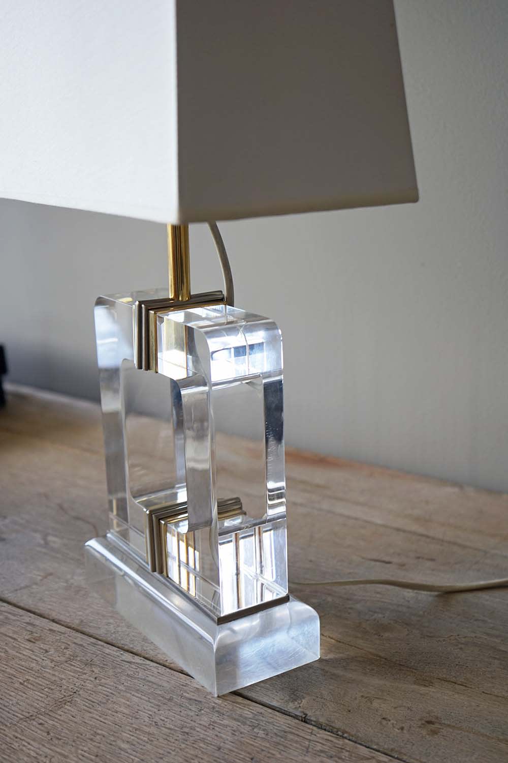 Mid-Century Lucite Lamp