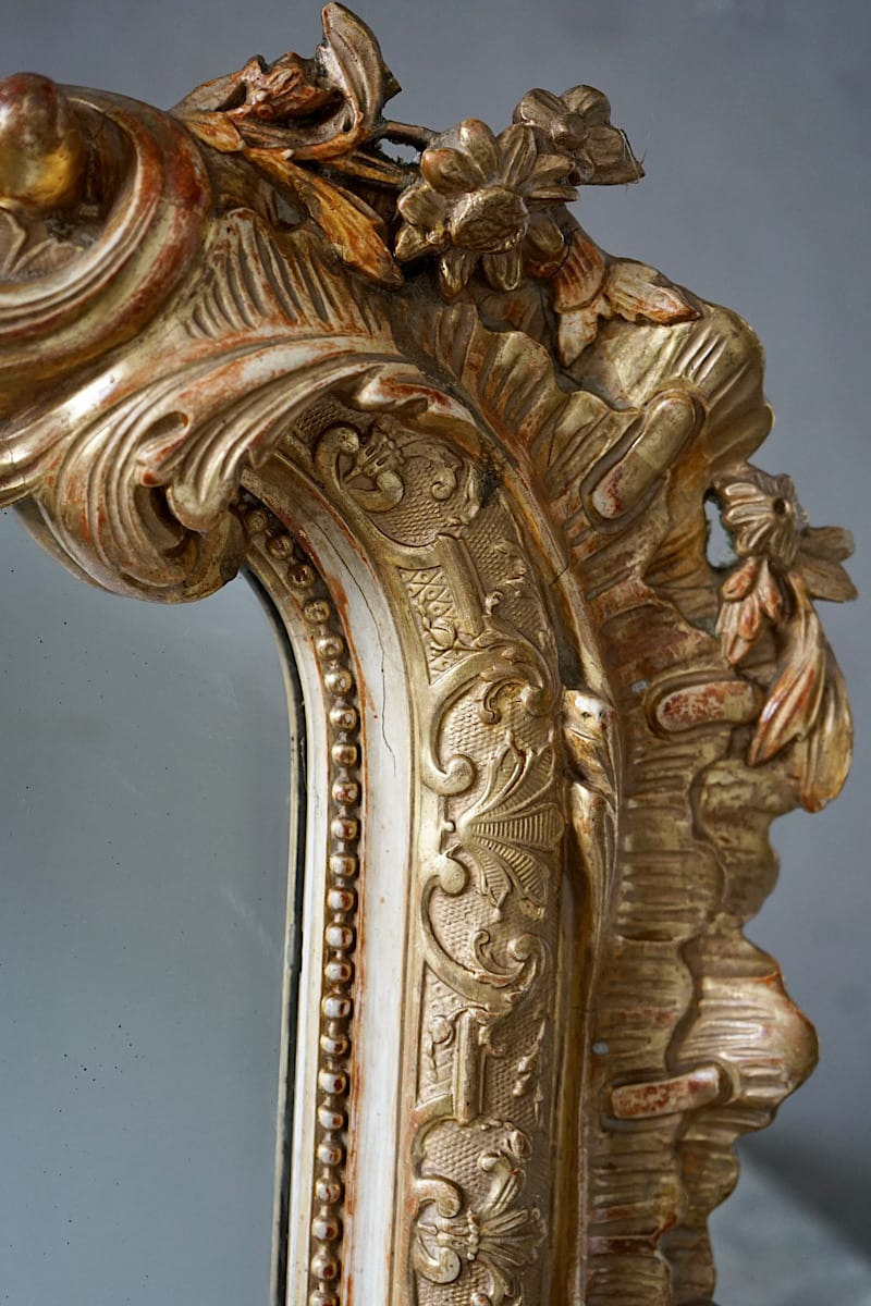 French Régence Gilded Mirror