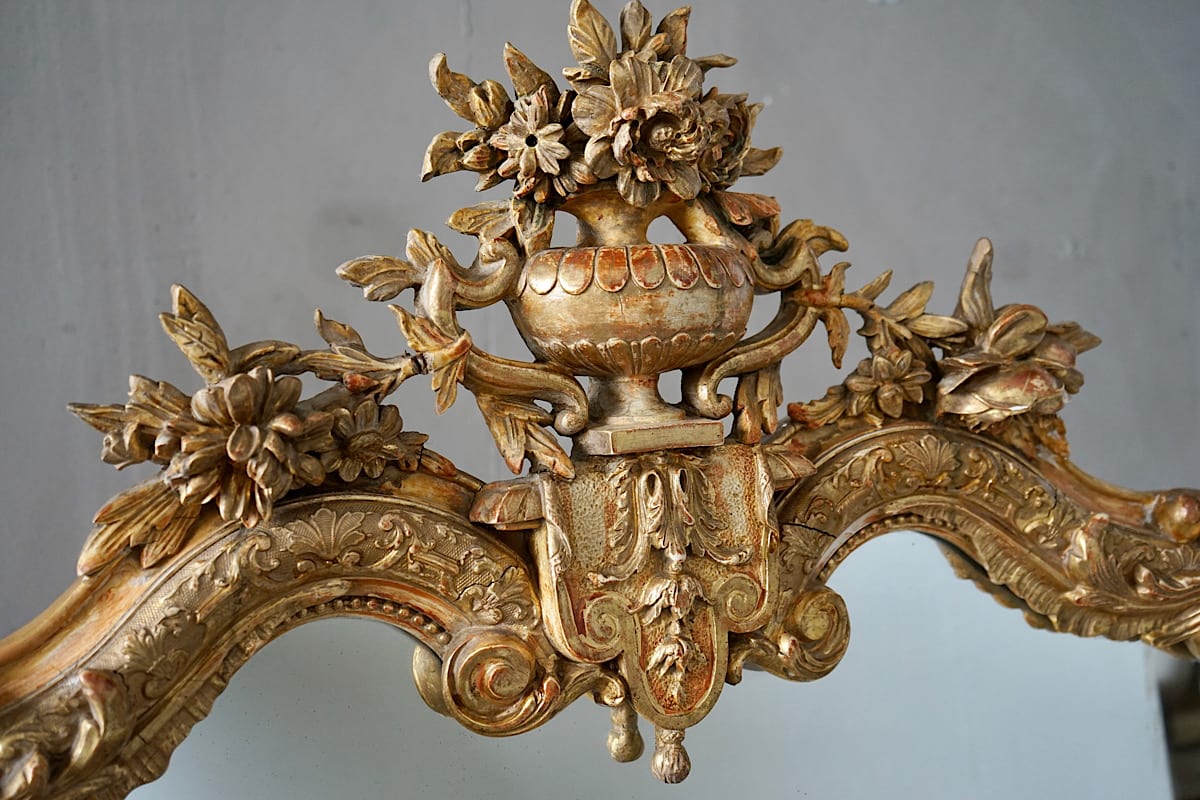 French Régence Gilded Mirror