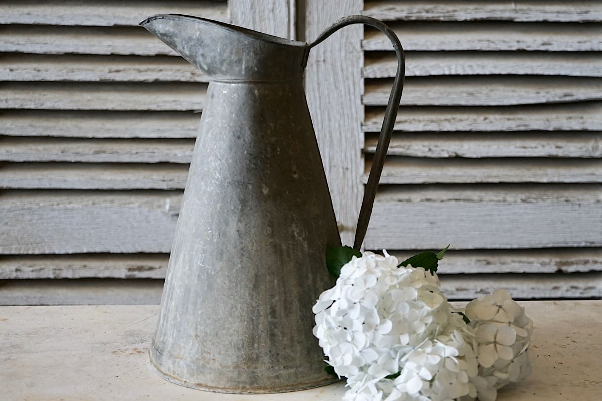 Vintage French Zinc Jug
