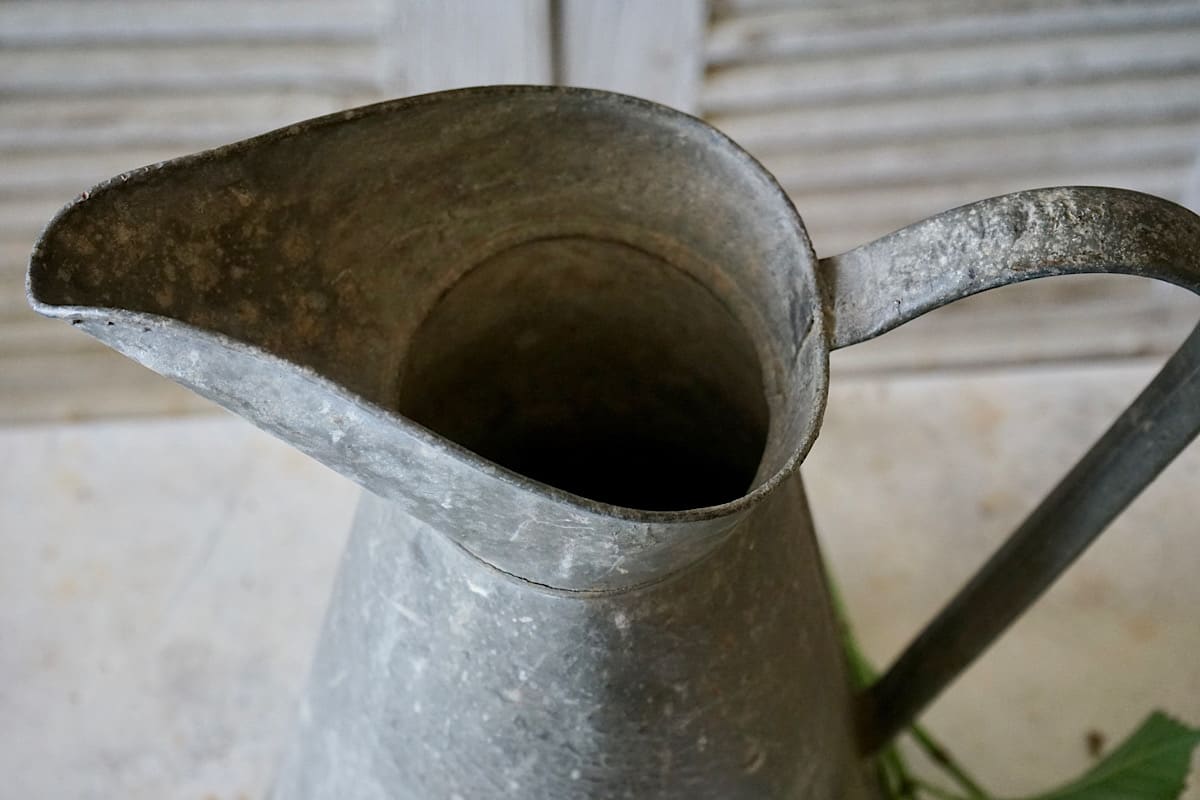 Vintage French Zinc Jug
