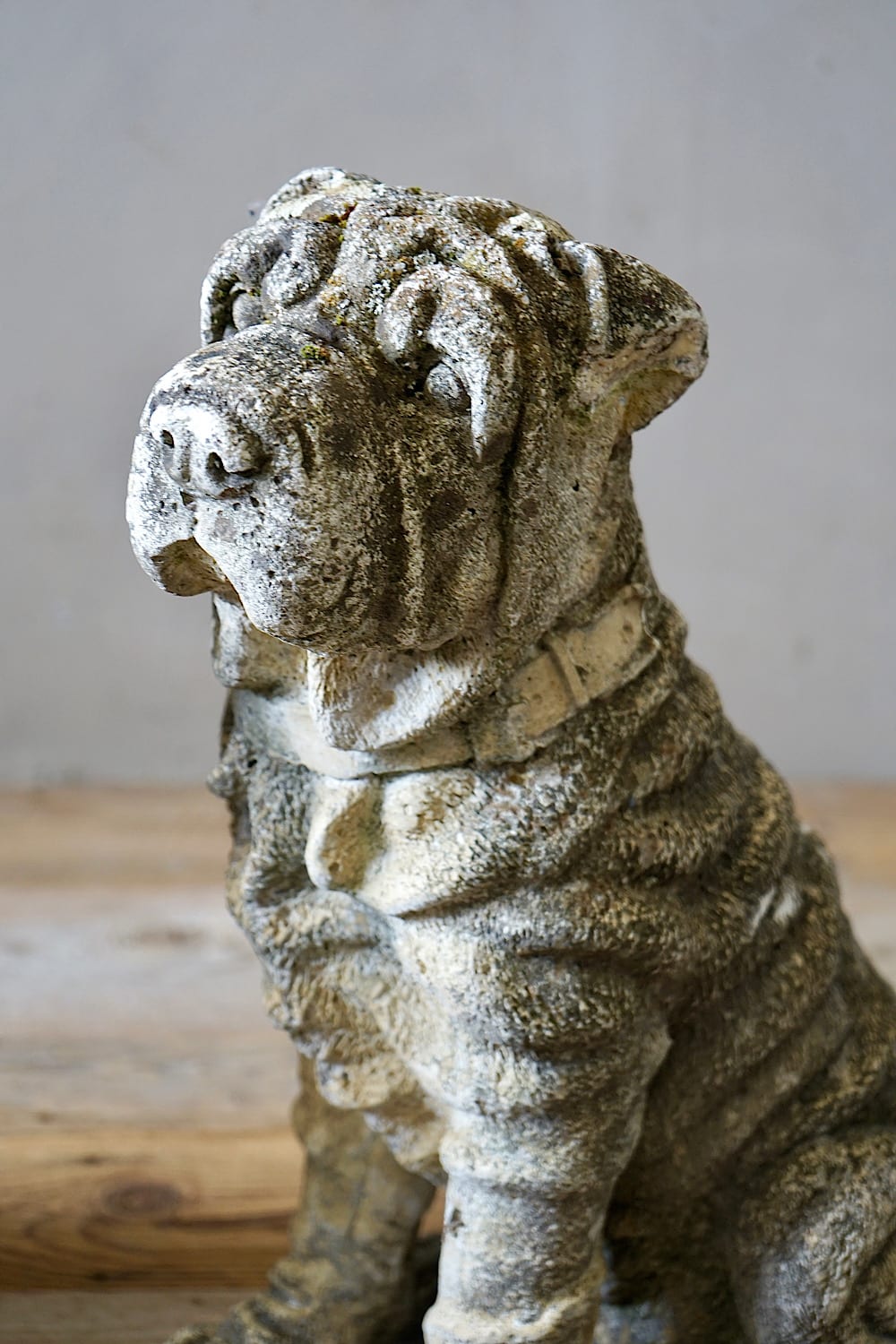 Cast Stone Shar Pei Dogs