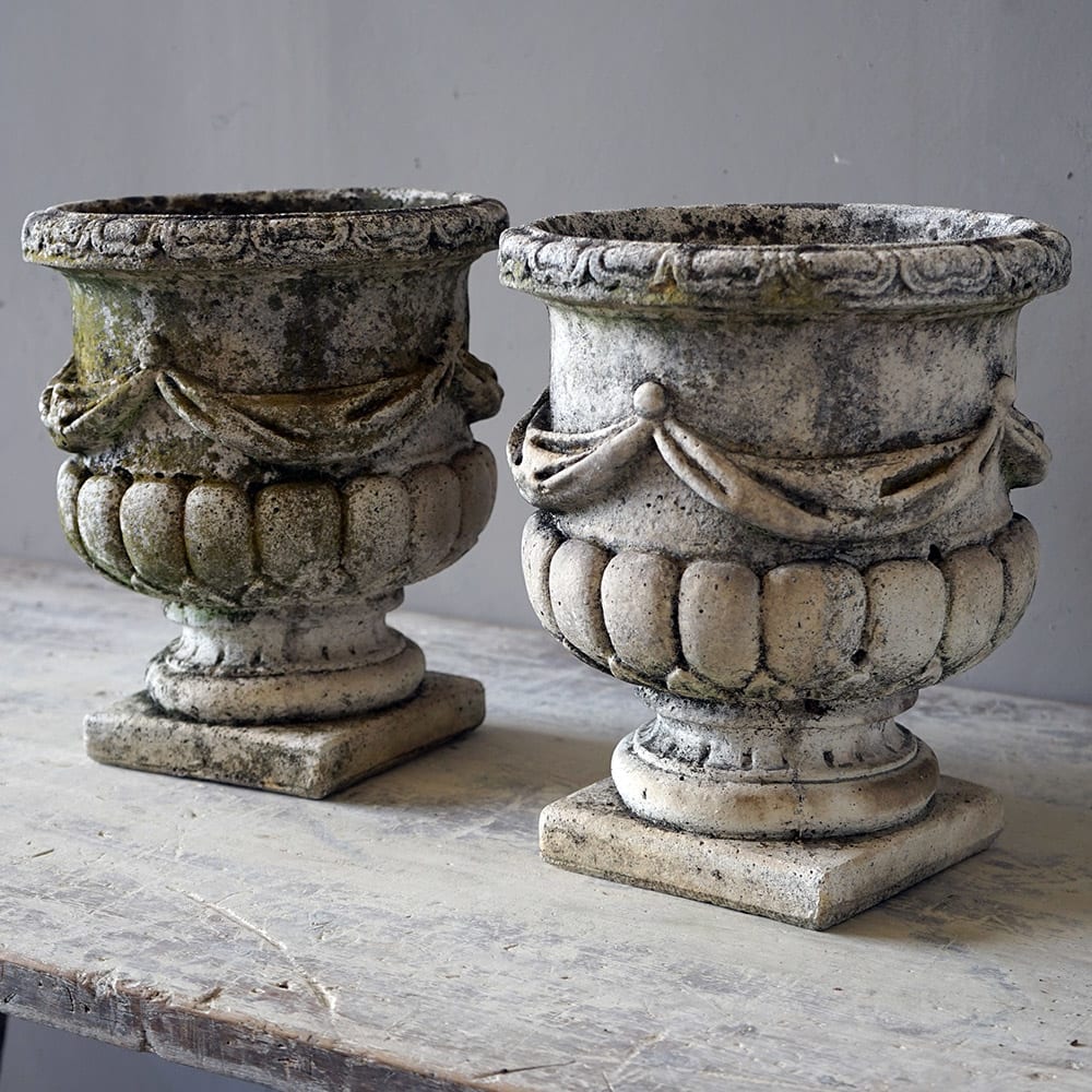 Stone Garden Urns