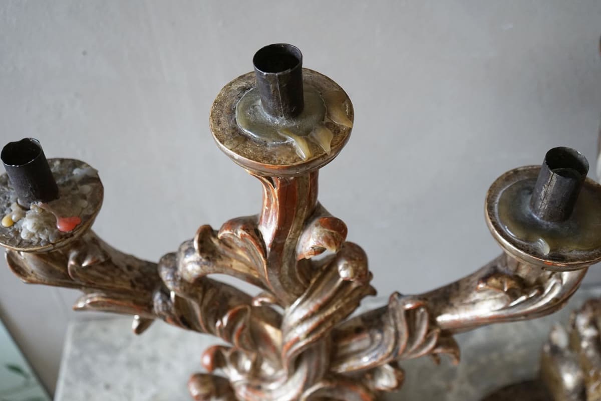 Italian Rococo Candlesticks