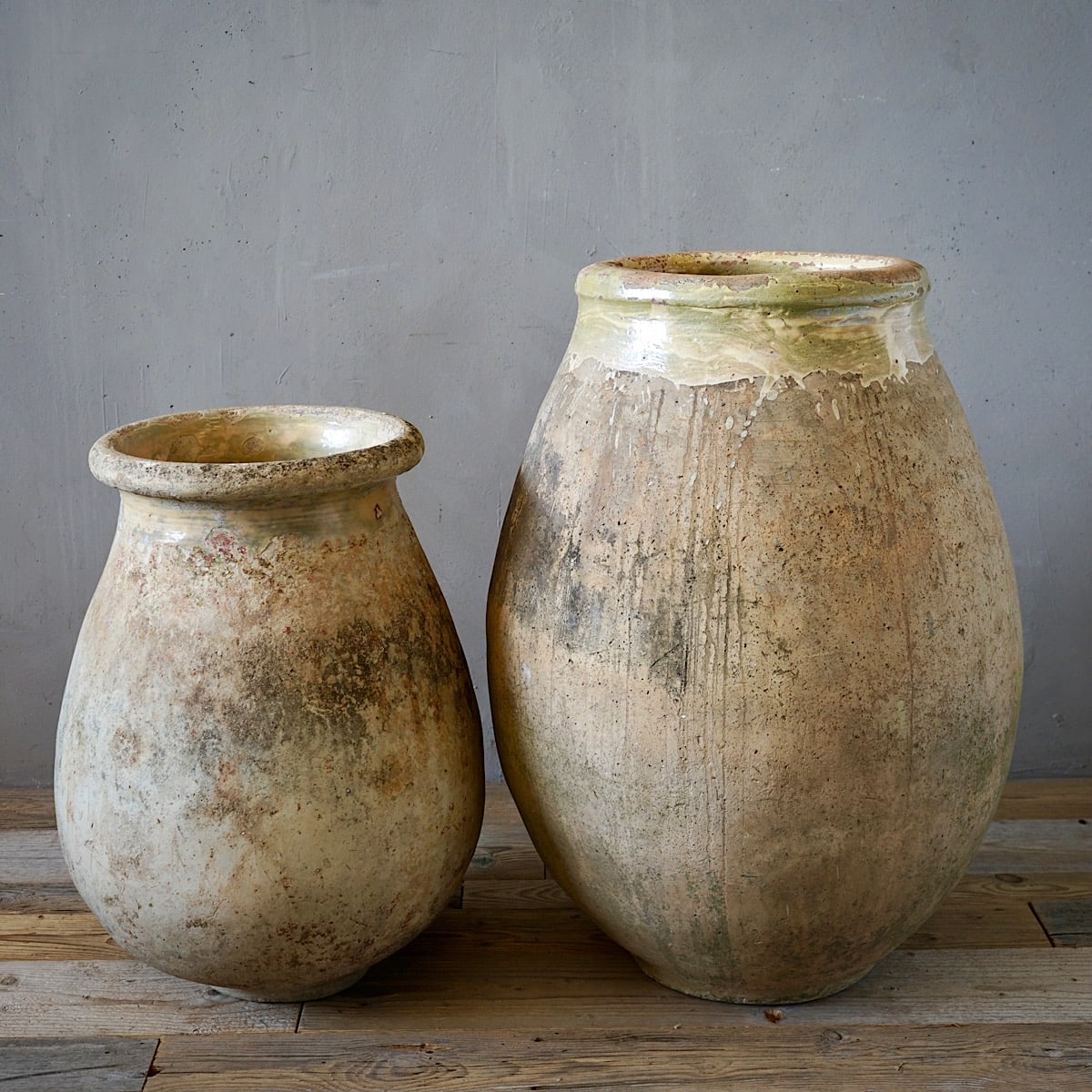 Large Terracotta Biot Jars