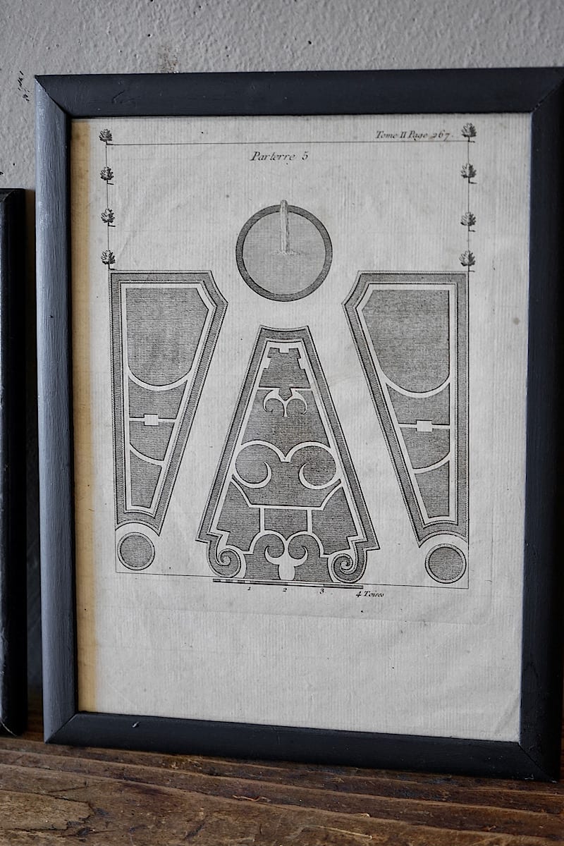 Pair of Framed Architectural Lithographs