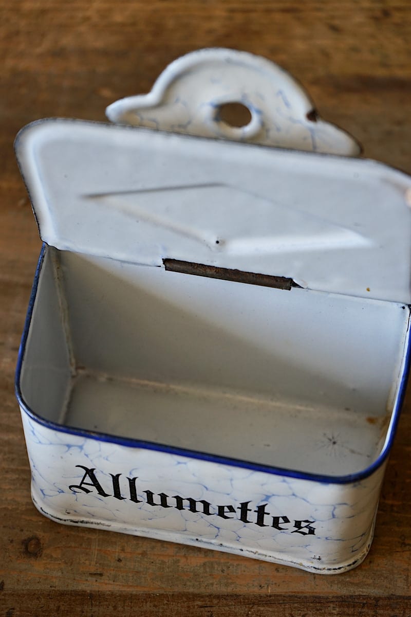 Enamelware Kitchen Matchbox