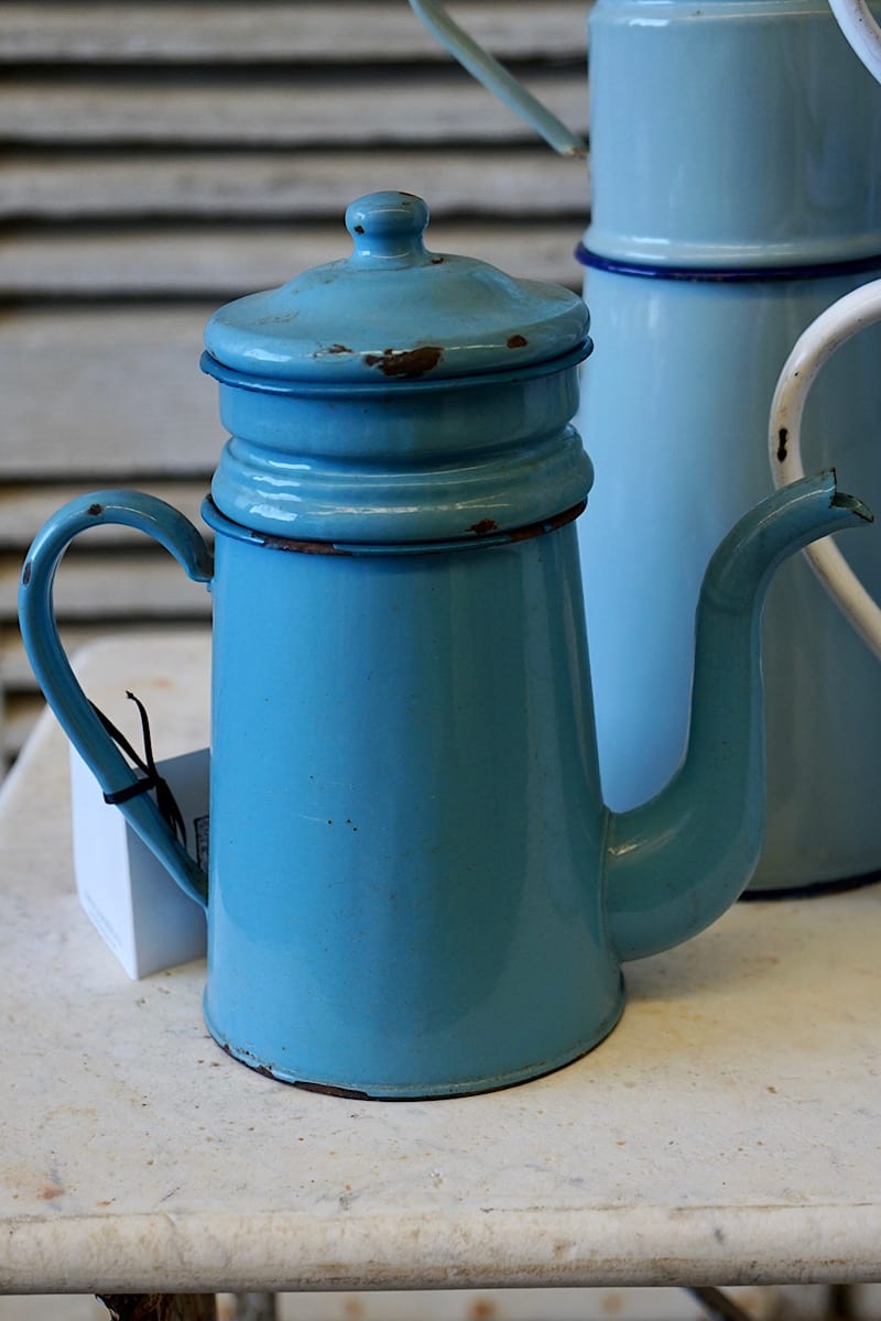 Vintage French Enamel Coffee Pots