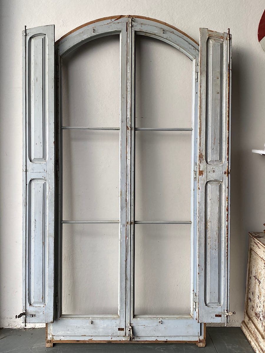 Pair of Chateau Doors with Shutters