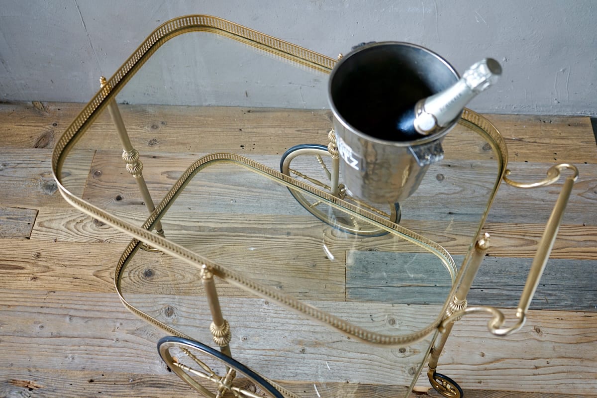 Vintage French Cocktail Trolley