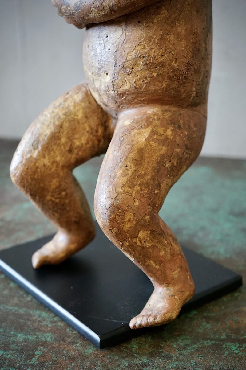 Carved Putto Cherub Statue