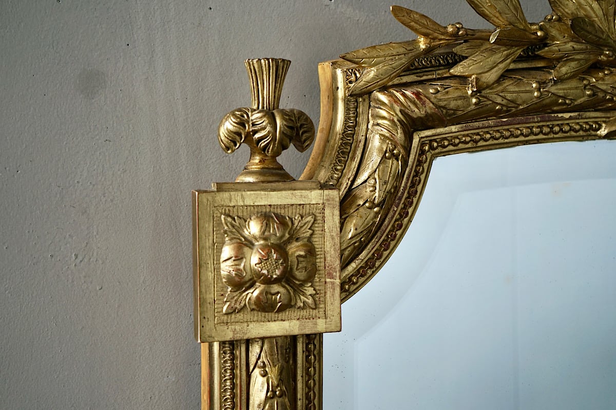 Louis XVI Gilded Mirror