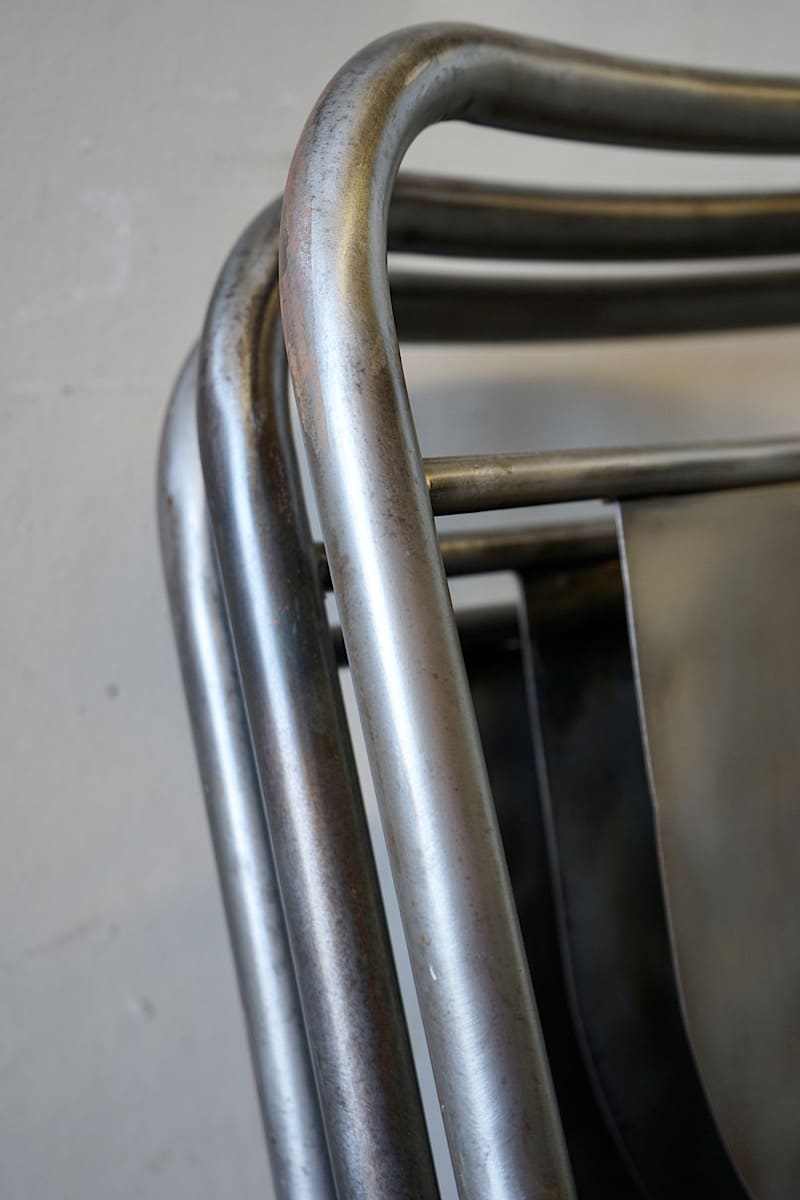 French Industrial Steel Chairs