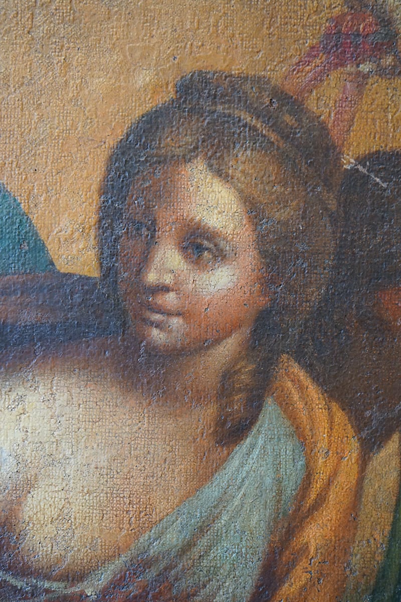 Large Italian Oil Painting of Aurora & Apollo